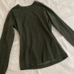 FIGS Dark Green Long Sleeve Undershirt Photo 0