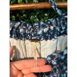 Free People  JET SET MINI DRESS MIXED PRINTED TUNIC Oversized DRESS Blue sz small Photo 7