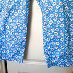 Big Bud Press Lazy Daisy Work Pants Cotton Blue Daisy Print Medium EUC Photo 2
