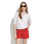 Madewell Red Denim Jean Cutoff Low Rise Shorts Distressed Daisy Dukes Size 29 Photo 11