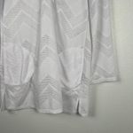 prAna  Women's Hooded Long Sleeve Mesh Tunic‎ White Sz L Photo 3