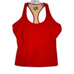 Ativa Red Racerback Tankini Two Piece Swimsuit Top sz 8 Bottom Sz 6 Sporty Photo 3