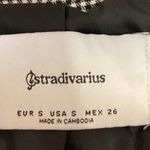Stradivarius  Black White Houndstooth Single Button Notch Blazer Jacket Size S Photo 2
