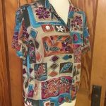 Bright 90s patchwork shirt Photo 5