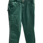 Dickies ‎ Carpenter Pants Juniors 1/25 Green Cargo Utility Grunge Mid-Rise Photo 0
