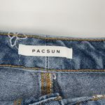 PacSun  28 High Rise Festival Cut‎ Off Denim Shorts Butterfly Embroidered Cotton Photo 3