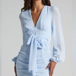 Showpo  baby blue long sleeve dress. Photo 0