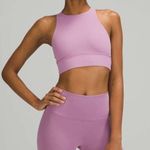 Lululemon Energy Bra high neck long line tough womens Purple (size 6) workout Photo 0