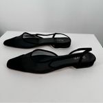 Raye  Dorit Flat in Black Mesh size 8 Slingback Square Pointed Toe Photo 5