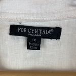 For Cynthia  100% Linen Sleeveless Zip Front Tunic Top Blouse 1X Photo 3