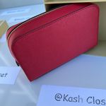 Michael Kors Giftable boxed item wallet & Travel Pouch - Bright Red Photo 10