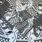 Pink republic  Open Front Cardigan Sweater Womens Large Grey White Aztec Western Photo 7