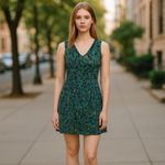 Tracy Reese Frock Peacock Sheath Dress Colorful Pleated Mini Size 4 Photo 12