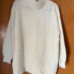 Molly Bracken  Fuzzy Sweater Cream Turtleneck sweater Photo 4