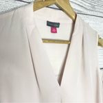 Vince Camuto Cream Flowy Cold Shoulder Bell Sleeve V-Neck Blouse Top Size Medium Photo 4