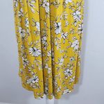 Loveappella  Yellow Floral Mini Dress with Open Tie Back NWT Size XL Photo 2