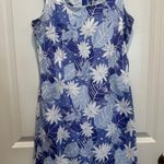 Lilly Pulitzer white Label Tank Dress Blue Frog Print Photo 0