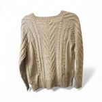 Coco + Carmen Cozy Faux Fur Front Sweater – Beige Knit, NWT Photo 3
