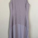 Athleta NWOT Pacifica Sleeveless Ribbed Midi Dress Women Small Periwinkle Active Photo 3