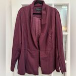 Torrid Studio Luxe Ponte Peplum Blazer Deep Purple Plum Career Chic Plus Size 5X Photo 11