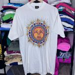Vintage Smiling Sun Astrology Glitter Good Time Short Sleeve T Photo 3
