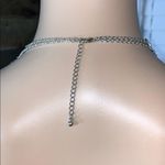 Boutique Womens Double Strand Loop Necklace Silver Tone Fashion Jewelry Photo 2