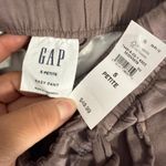 Gap Womens Mid Rise Linen-Blend Easy Pants, S Petite, Brown 744918 Photo 4