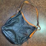 Lauren Ralph Lauren Farringdon Leather Hobo Large Tote Shoulder Bag Black Photo 3