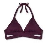 Kona Sol  Women's Purple Bikini‎ Top Size Large Photo 1