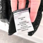 Anthropologie NWT  Eva Franco Floral Lace Strapless Mini  Black Cocktail Dress 8 Photo 5