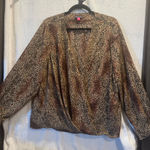 Vince Camuto  Fashion Top Plus Size Top Animal Print Blouse Womens XXL Photo 0