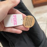 PINK - Victoria's Secret Pink By Victoria Secret Black Drawstring Backpack‎ Bag Outter Mesh Pockets NWT Photo 4