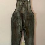 Free People Women's size 28 Gray Black Overalls Straight Leg Boho Retro Photo 5
