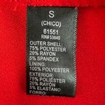 Ambiance Red Blazer Womens Small Single Breasted Holiday Christmas Office Career Photo 8