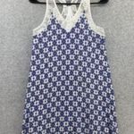 Paper Crane Women's Pull On Dress Sleeveless Coverup One Size Blue Lace Trim Photo 0