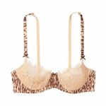 Victoria's Secret Victoria’s Secret Dream Angels Push Up Bra Lingerie Lace Leopard Cheetah Print Photo 3