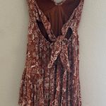 Floral Halter Neck dress Orange Photo 4