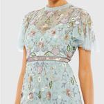 Mac Duggal  9136 Womens Embellished High Neck Butterfly Sleeve Gown Photo 3