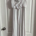 Iz Byer Women’s White Maxi Sun Dress Sz L. 5055 Photo 0