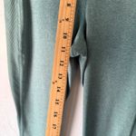 The North Face Womens XL Green Ribbed Waistband Workout Leggings Side Pockets Photo 4