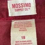 YKK MOSSIMO maroon mini skirt with gold beaded detail and front pockets ; 18 Red Photo 4