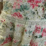 AQUA  Women's Floral Lace Deep V-Neck Dress size XS Photo 6