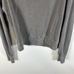 Sundry Crop Three Quarter Zip Up Sweat Shirt Long Sleeve Gray Size 3 Large Photo 8
