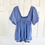 Free People Gigi Blouson Sleeve Textured Tunic Top Photo 8