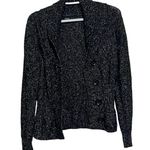 Rafaella  Women's Black White Sweater Jacket Button Front Size S‎ Photo 0