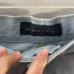 Aeropostale  Women Light Blue Denim Jean Cheeky Shorts‎ Distressed Ripped size 8 Photo 4