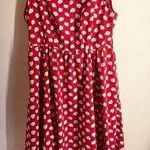 Cambridge Dry Goods Vintage Floral Button Back Midi Sundress Red sz 12 Cotton Photo 0