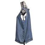 Vintage Croquet Club Silk Blouse Blue Women’s L Coquette Cottagecore Romantic Size L Photo 3