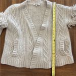 Madewell  Cableknit Fringe Cardigan Sweater Women S Open Merino Wool Fisherman Photo 11