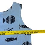 Arli Womens Blue Fish Seashells Print Maxi Dress M Puerto Vallarta Mexico Size M Photo 7